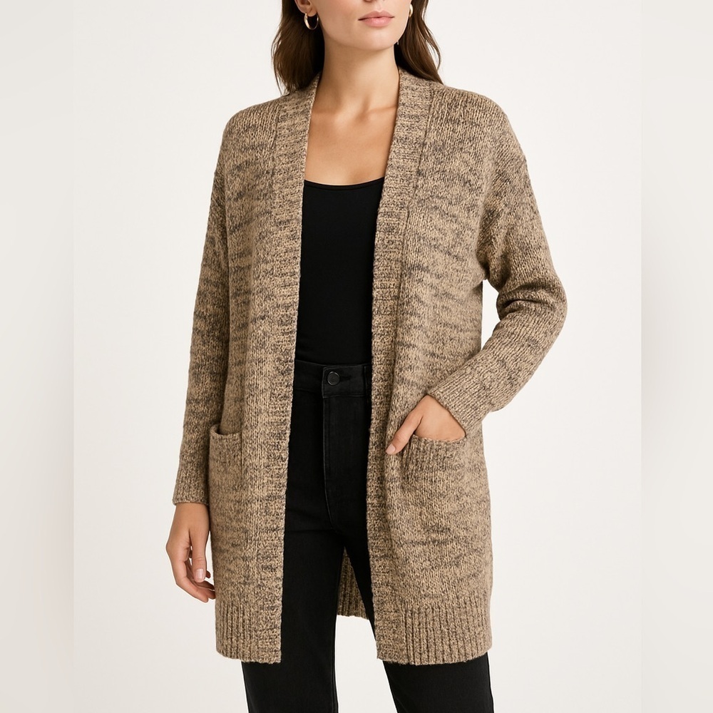 Earthbound Brown Knit Cardigan Sweater Womens S